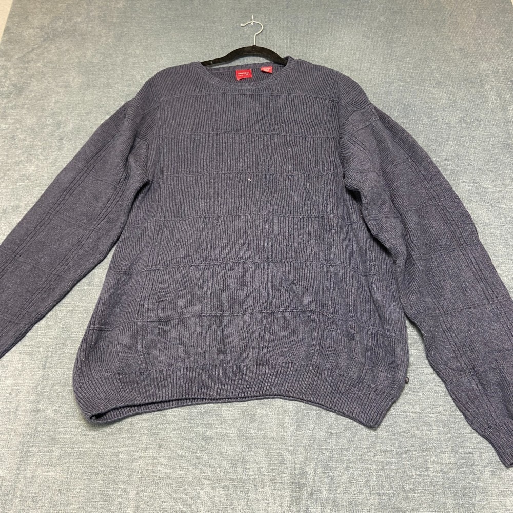 Arrow Sweater Mens XL Gray Ribbed Chunky Knit Streetwear Winter Travel Outdoor